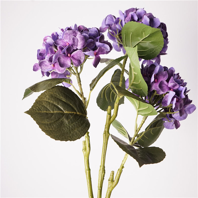 Artificial Hawaiian Hydrangea | 3D Real-Touch & Moisturizing Gradient Purple 25"H