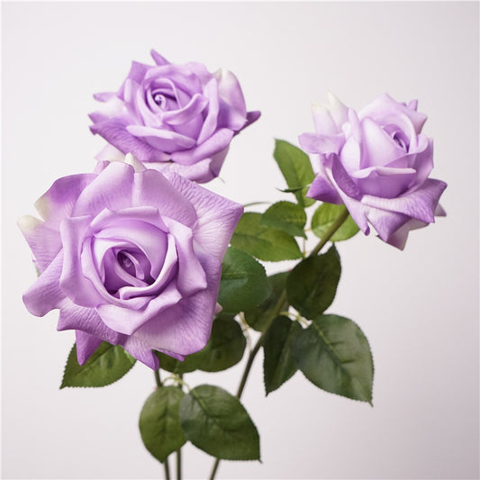 デビッド・オースティンのアーティフィシャルローズ | リアルタッチ&モイスチャライジング | 高さ73cm パープル