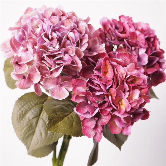 Artificial Hawaiian Hydrangea | 3D Real-Touch & Moisturizing Gradient Lavender Purple 25"H