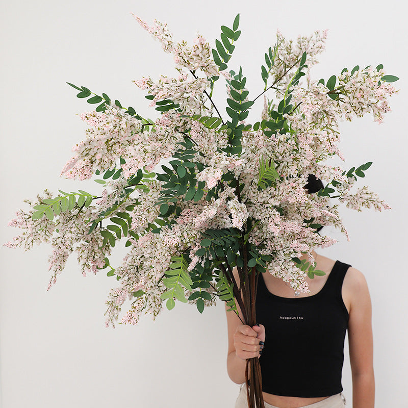 人工シルク学者の木の花の枝 | リアルな花びらの落下効果、高さ120cm