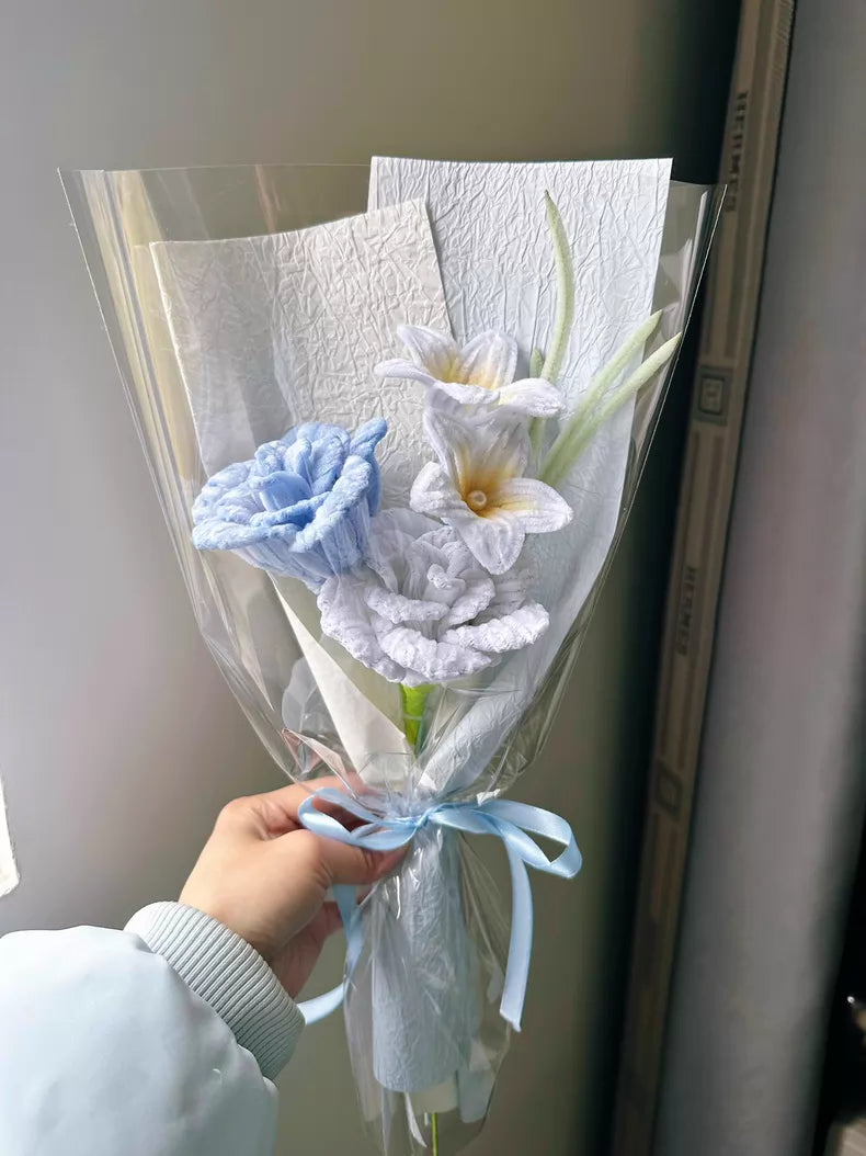 Handmade Mini Pipe Cleaner Bouquet | Single Bloom + Fillers | 4 Styles | Everyday Gift