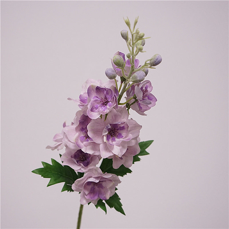 Artificial Delphinium Stems | 72cm Realistic Soft-Touch Hydrating Spikes | Single Stem Soft Lavender