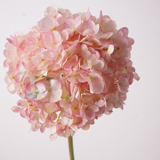 28cm Wide Hydrangea Flower Head | Artificial Silk Stem | Lavender Purple 25" H