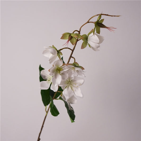 Artificial Jasmine Trailing Flower | 3D Printing Color on Silk, 80cm Long Stems White