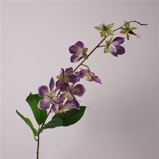 Artificial Jasmine Trailing Flower | 3D Printing Color on Silk, 80cm Long Stems Purple