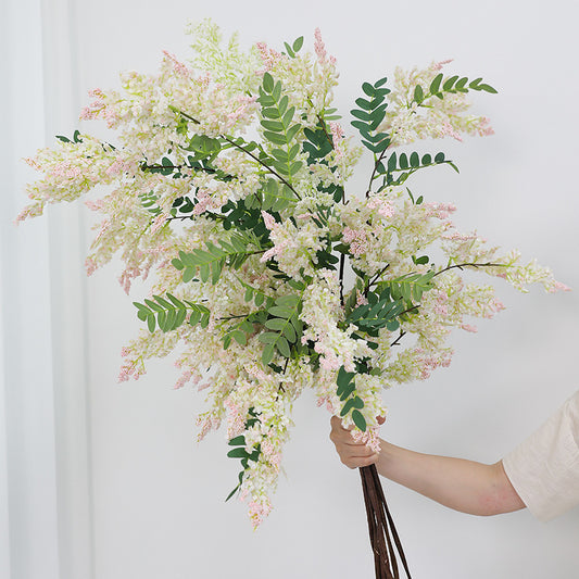 Artificial Silk Scholar Tree Blossom Branch | Realistic Petal Shedding Effect, 120cm Tall