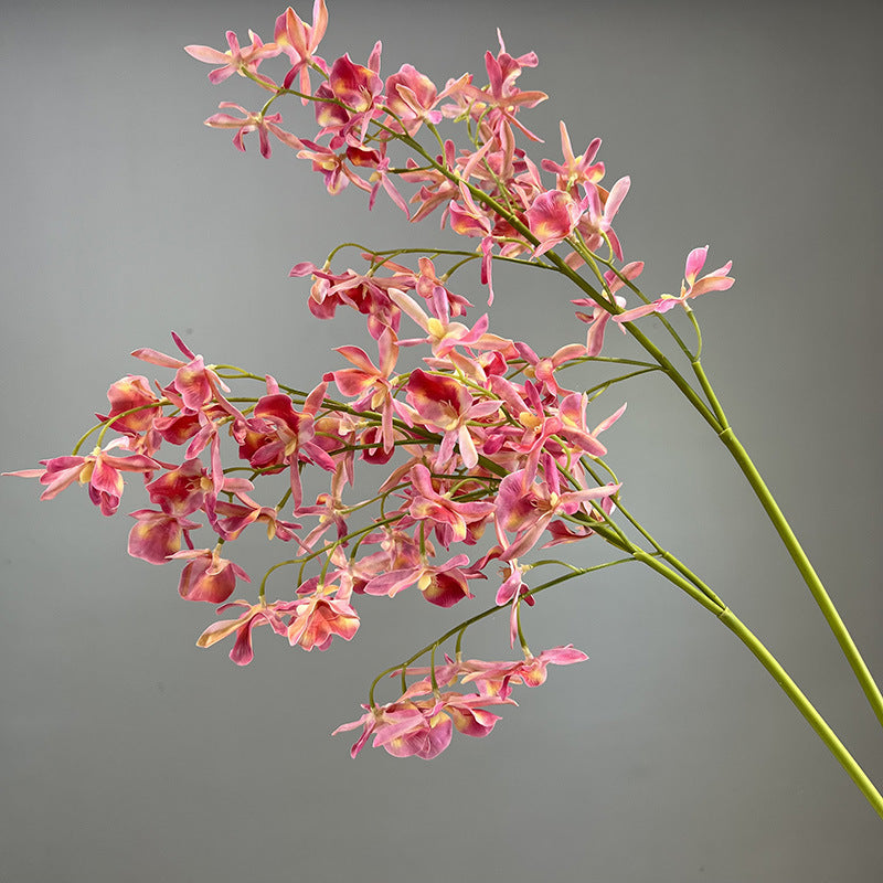 Artificial deep pink spider lily stem 42 bloom faux lycoris radiata 90cm