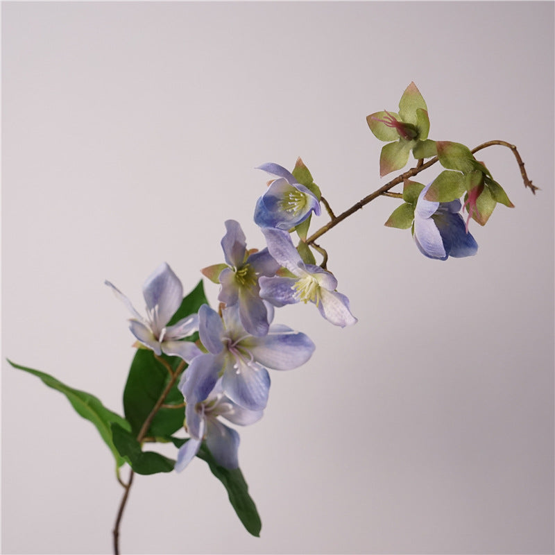 Artificial Jasmine Trailing Flower | 3D Printing Color on Silk, 80cm Long Stems Blue
