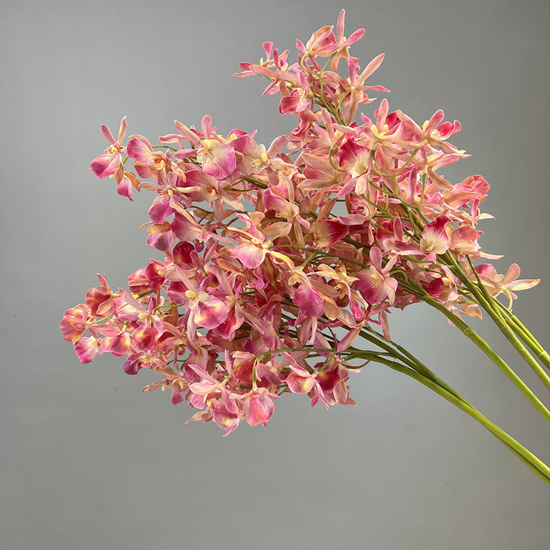 Artificial spider lily bundle 3 faux lycoris radiata stems deep pink 90cm