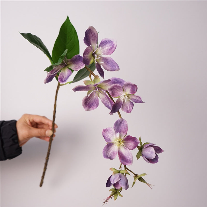 Artificial Jasmine Trailing Flower | 3D Printing Color on Silk, 80cm Long Stems Pink