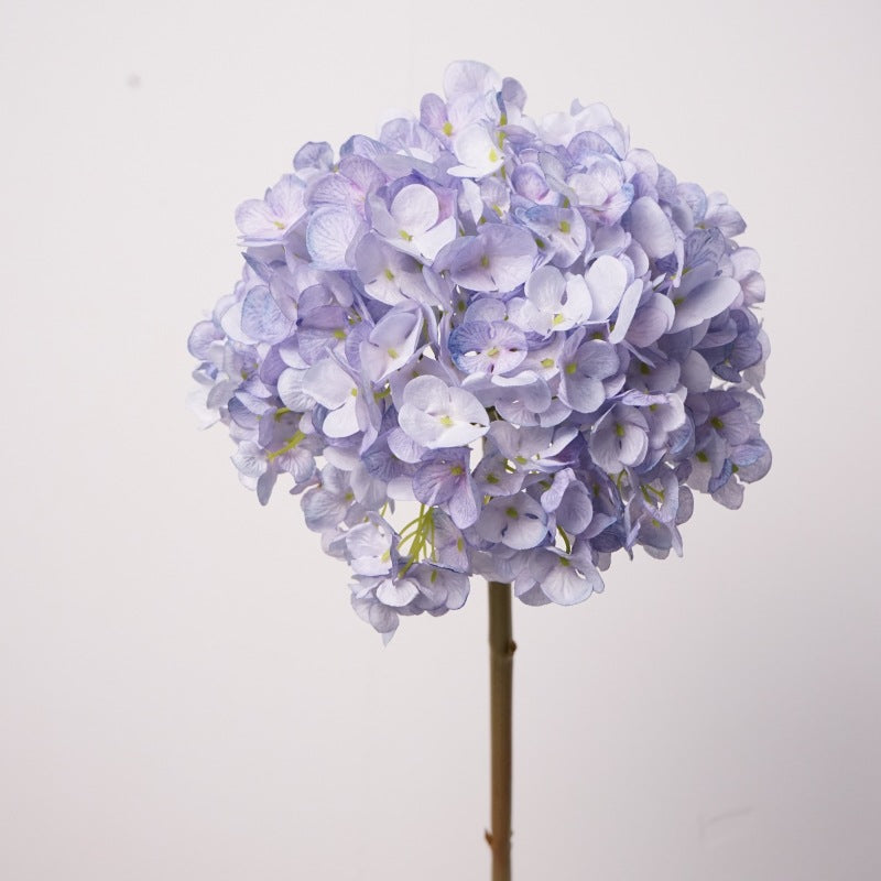 28cm Wide Hydrangea Flower Head | Artificial Silk Stem | Deep Purple 25" H