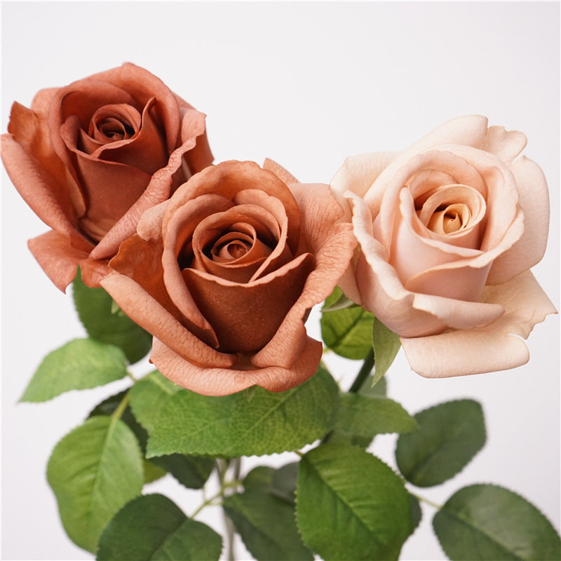 Artificial Kate Spray Roses – Real Touch Faux Rose Stems (Set of 5) | 6 Colors